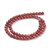 Natural Red Jasper Beads Strands G-E375-6mm-03-5