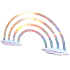 Acrylic Rainbow Cloud Earrings Display Stand EDIS-WH20012-001-1
