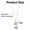 1Pc Initial Letter Brass Pendant Necklaces NJEW-YW0001-24K-2