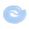 Baking Paint Imitation Jade Glass Beads Strands GLAA-T025-8mm-16-2