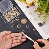 CREATCABIN 50Pcs 4 Style Rack Plating Brass & 304 Stainless Steel Leverback Earring Findings DIY-CN0002-53-3