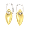 Horse Eye Brass Hoop Earrings for Women EJEW-U057-06D-03GP-3