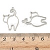 Alloy Open Back Bezel Pendants X-FIND-L025-02P-3