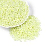 DIY Craft Beads 6/0 Ceylon Round Glass Seed Beads X-SEED-A011-4mm-152-4