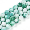 Dyed Natural White Jade Beads Strands G-T139-8mm-45A-2