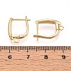 Brass Micro Pave Cubic Zirconia Hoop Earring Finding KK-N261-38G-3