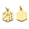 Brass Pendant Rhinestone Settings KK-K341-04G-2