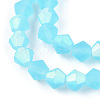 Imitate Austrian Crystal Bicone Frosted Glass Beads Strands EGLA-A039-T4mm-MB20-3