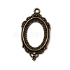 Vintage Tibetan Style Alloy Pendant Cabochon Bezel Settings X-TIBEP-M018-40AB-NF-1