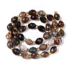 Natural Petrified Wood Beads Strands G-N342-35-8x6-07-3