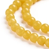 Natural Mashan Jade Round Beads Strands X-G-D263-4mm-XS07-4