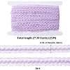 25M Nylon Elastic Pleated Lace Trim OCOR-CY0001-13D-2