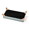Flannelette & Wooden Rectangle Jewelry Displays Stand ODIS-A010-13-2