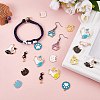32Pcs 16 Style Alloy Enamel Pendants ENAM-SZ0003-11-3
