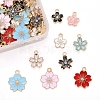 90Pcs 9 Style Alloy Enamel Pendants ENAM-LS0001-19LG-2