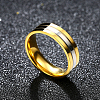 Valentine's Day Gifts Titanium Steel Couple Rings For Men RJEW-BB16403-9-5