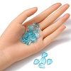 Autumn Theme Two-Tone Transparent Glass Charms GLAA-YW0001-53B-5