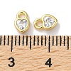 Rack Plating Brass Micro Pave Cubic Zirconia Pendants KK-Z039-08G-3