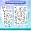 4 Sheets 11.6x8.2 Inch Stick and Stitch Embroidery Patterns DIY-WH0455-051-2