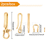   U-Shaped Brass Key Hook Shanckle Clasps KK-PH0004-97A-4
