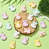 25Pcs 5 Colors Opque Resin Animal Pendants RESI-CJ0003-76-5