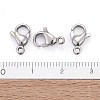 Tarnish Resistant 304 Stainless Steel Lobster Claw Clasps STAS-AB12-4