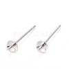 925 Sterling Silver Stud Earring Findings STER-K167-027A-S-1