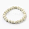 Natural Dyed Sandalwood Beads Stretch Bracelets BJEW-JB03843-04-1