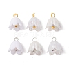 Acrylic Flower Charms PALLOY-JF02544-1