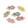 Alloy Crystal Rhinestone Connector Charms FIND-C019-38KCG-1