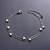 Trendy Stainless Steel Anklet JA42B-3