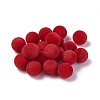 Flocky Acrylic Beads OACR-L011-C-06-1