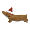 Dachshund Non-woven Fabric Pendant Decorations HJEW-R125-01-2