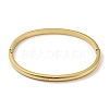 304 Stainless Steel Smooth Hinged Bangles BJEW-Q772-01G-2