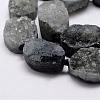 Natural & Dyed Druzy Agate Beads Strands G-A171-03G-3