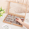 24-Slot Rectangle Wood Pendant Necklace Jewelry Storage Presentation Boxes CON-WH0095-33A-3