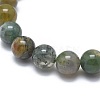 Natural Indian Agate Bead Stretch Bracelets BJEW-K212-B-010-6
