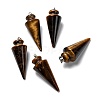 Natural Tiger Eye Pendants G-K311-47C-3