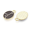 Alloy and Enamel Pendants PALLOY-T093-11A-G-2