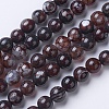 Natural Agate Beads Strands G-G754-05-8mm-1