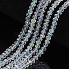 Electroplate Glass Beads Strands X1-EGLA-A034-T4mm-L19-1