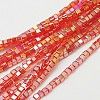 Electroplate Glass Beads Strands EGLA-D018-4x4mm-27-1