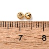 Real 24K Gold Plated Brass Round Spacer Beads X-PALLOY-M029-03G-3