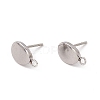 Non-Tarnish 201 Stainless Steel Stud Earring Findings X-STAS-G266-15P-1