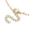 Brass Chains Macrame Pouch Empty Stone Holder for Pendant Necklaces Making NJEW-JN04475-03-6