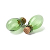 Oval Glass Cork Bottles Ornament LS-AJEW-O032-03F-2