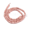 Dyed Natural Malaysia Jade Rondelle Beads Strands G-E316-2x4mm-42-8
