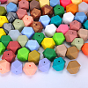 Hexagonal Silicone Beads SI-JX0020A-82-4