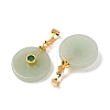Natural Green Aventurine Pendants G-P628-03G-02-2