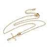 304 Stainless Steel Religion Cross Pendant Necklaces SA-CBAB727-02G-4